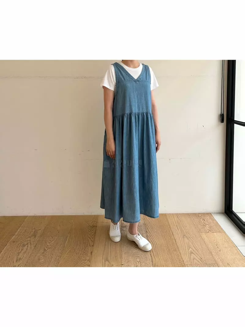 Deli Jenny - Korean Women Fashion - #restrostyle - 3560 Sleevewless One-piece