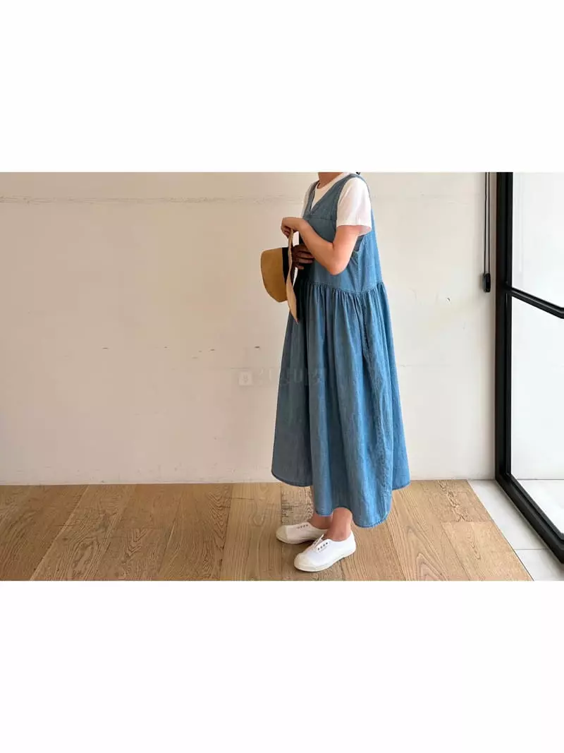 Deli Jenny - Korean Women Fashion - #shopsmall - 3560 Sleevewless One-piece - 3