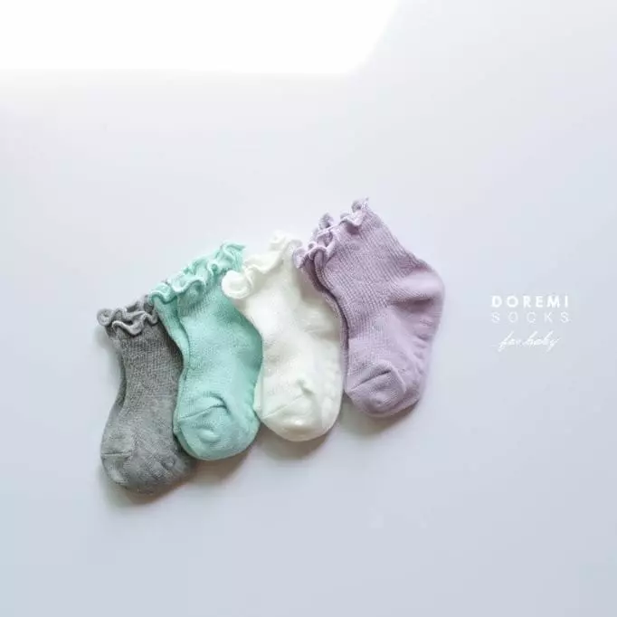 Doremi Socks - Korean Children Fashion - #kidsshorts - Heart Mesh Socks Set - 3