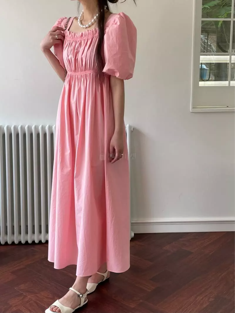 Douze - Korean Women Fashion - #momslook - Square Neck One-piece - 11