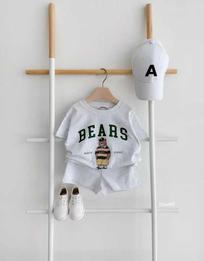 Dsaint - Korean Children Fashion - #Kfashion4kids - 1980 Bear Top Bottom Set - 5