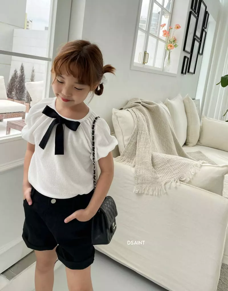 Dsaint - Korean Children Fashion - #Kfashion4kids - Pretty Ribbon Tee - 7