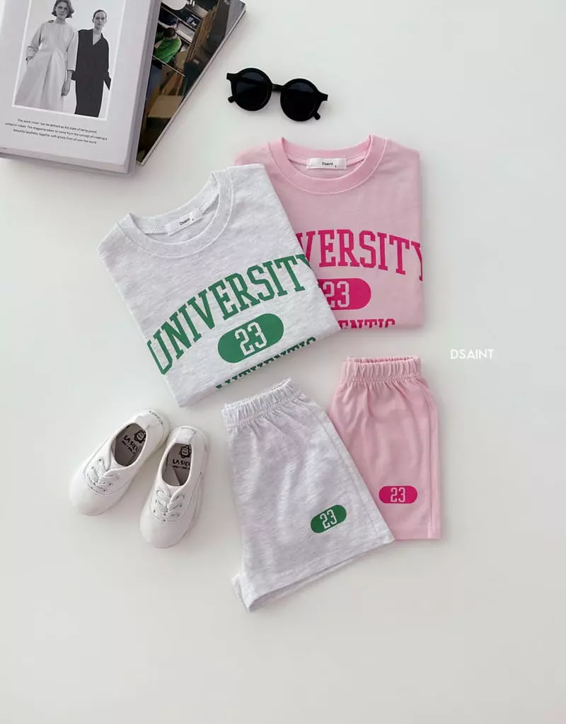Dsaint - Korean Children Fashion - #Kfashion4kids - Uni 23 Top Bottom Set - 5