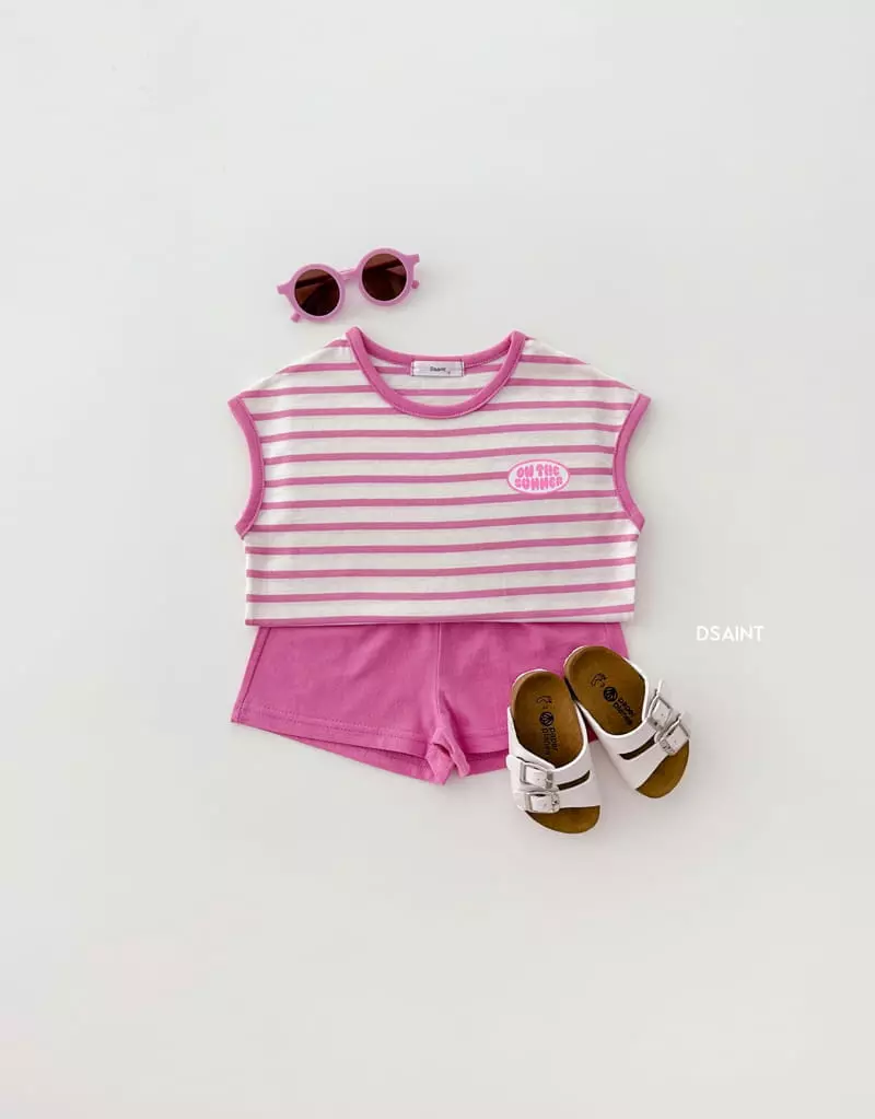 Dsaint - Korean Children Fashion - #kidzfashiontrend - Onder Summer Top Bottom Set - 4