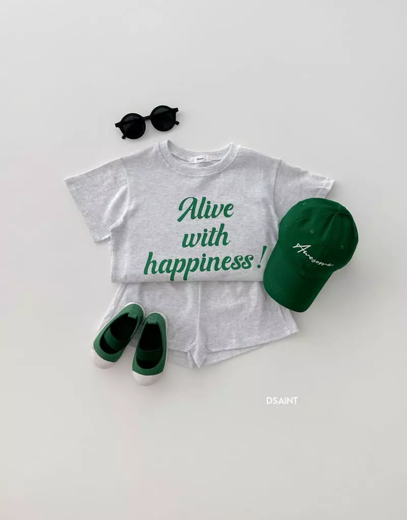 Dsaint - Korean Children Fashion - #Kfashion4kids - Alive Top Bottom Set - 3
