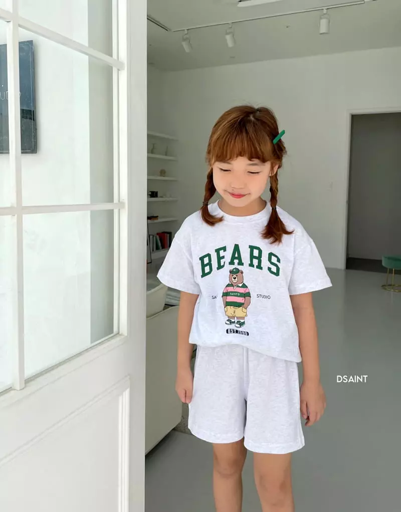 Dsaint - Korean Children Fashion - #childofig - 1980 Bear Top Bottom Set - 10