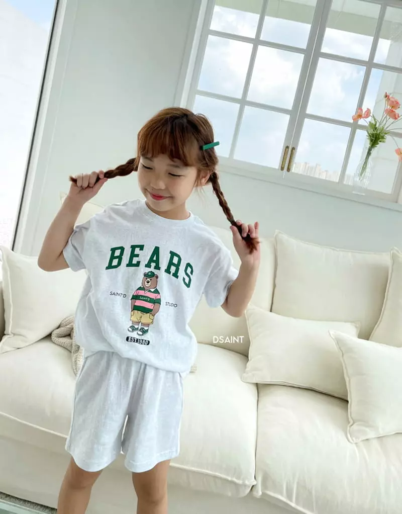 Dsaint - Korean Children Fashion - #childofig - 1980 Bear Top Bottom Set - 11