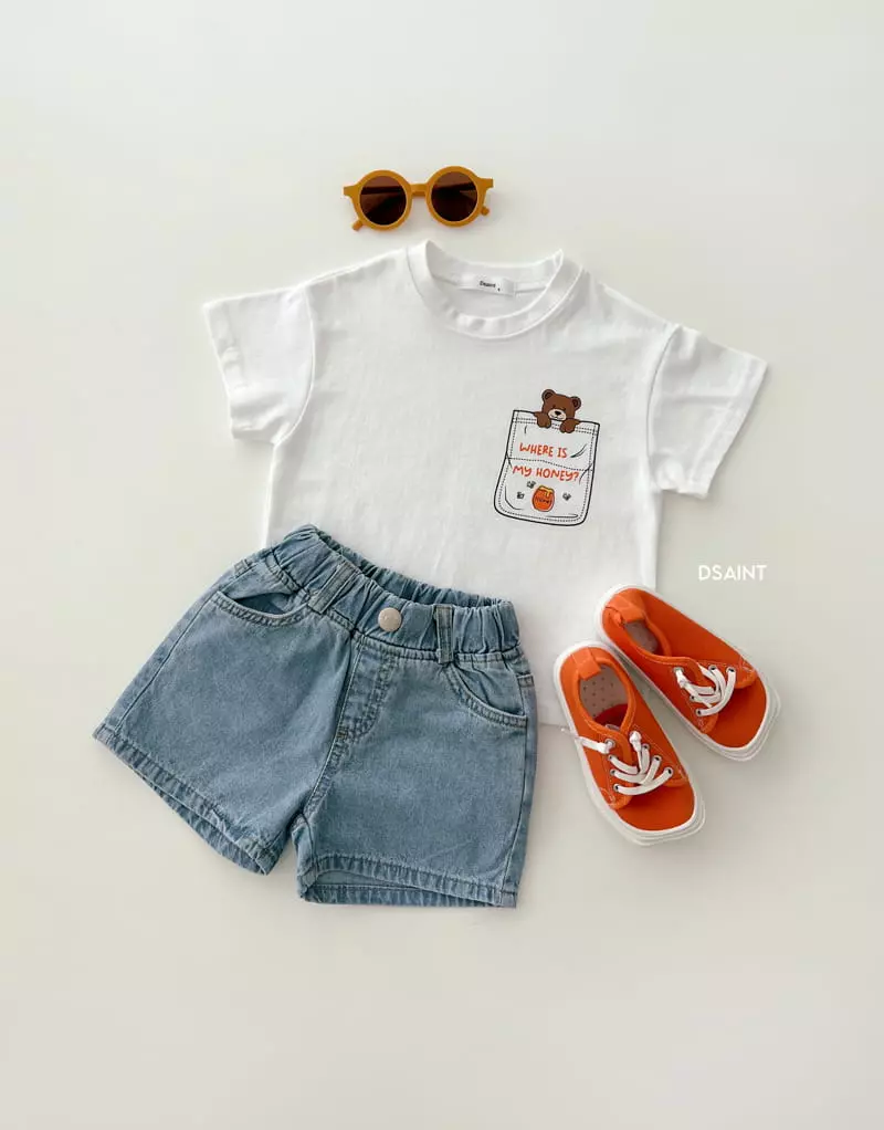 Dsaint - Korean Children Fashion - #childofig - Honey Pocket Tee - 5