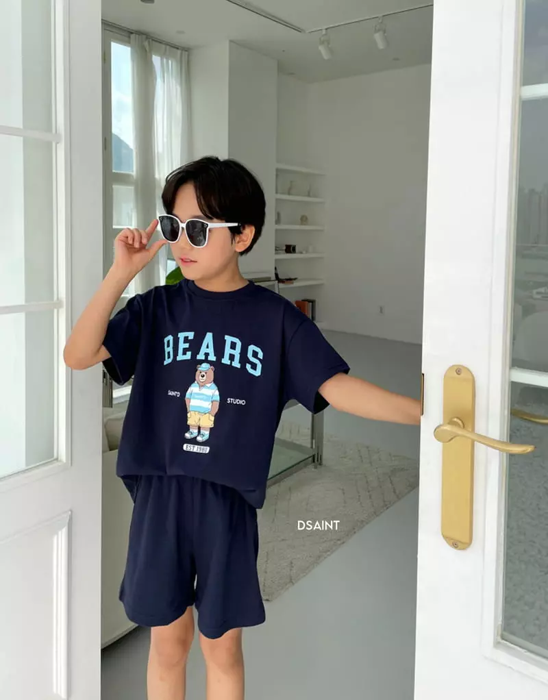Dsaint - Korean Children Fashion - #childrensboutique - 1980 Bear Top Bottom Set - 12