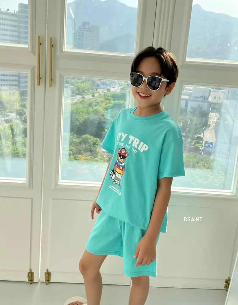 Dsaint - Korean Children Fashion - #discoveringself - Trip Bear Top Bottom Set - 12