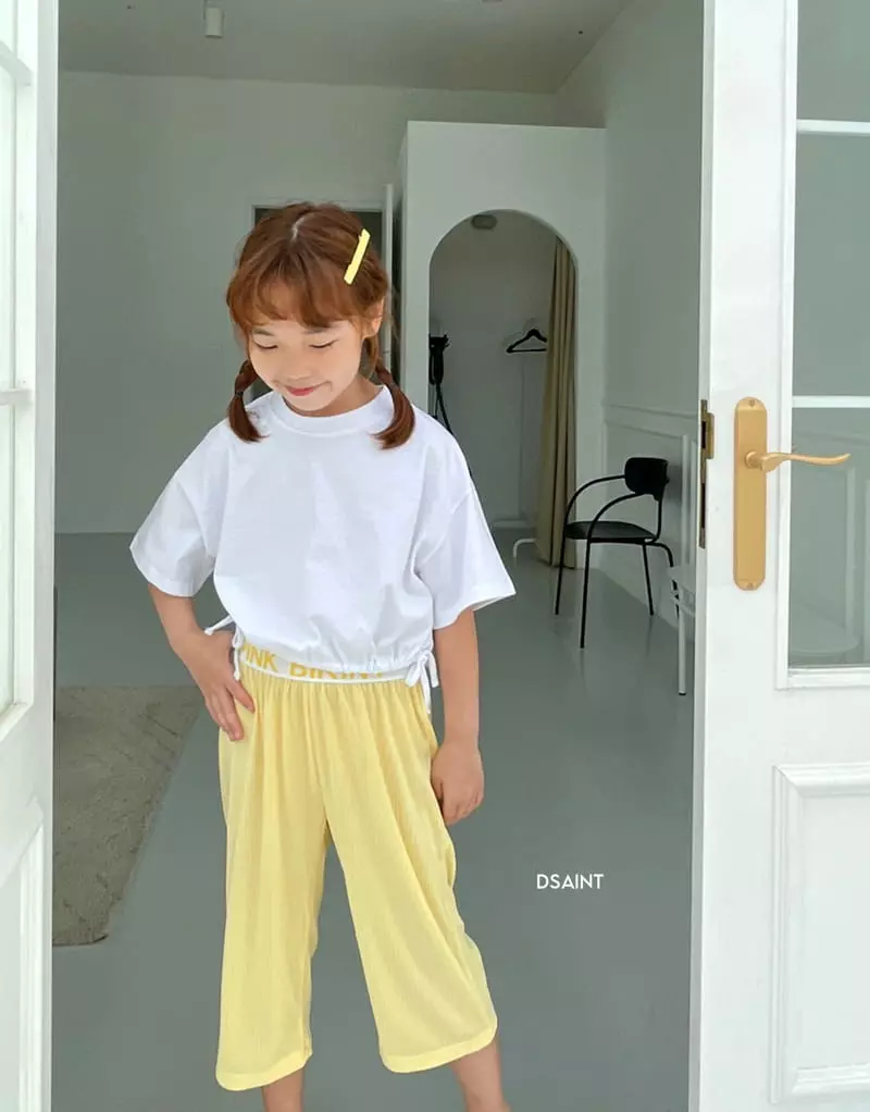 Dsaint - Korean Children Fashion - #discoveringself - Color Cropped Pants - 6