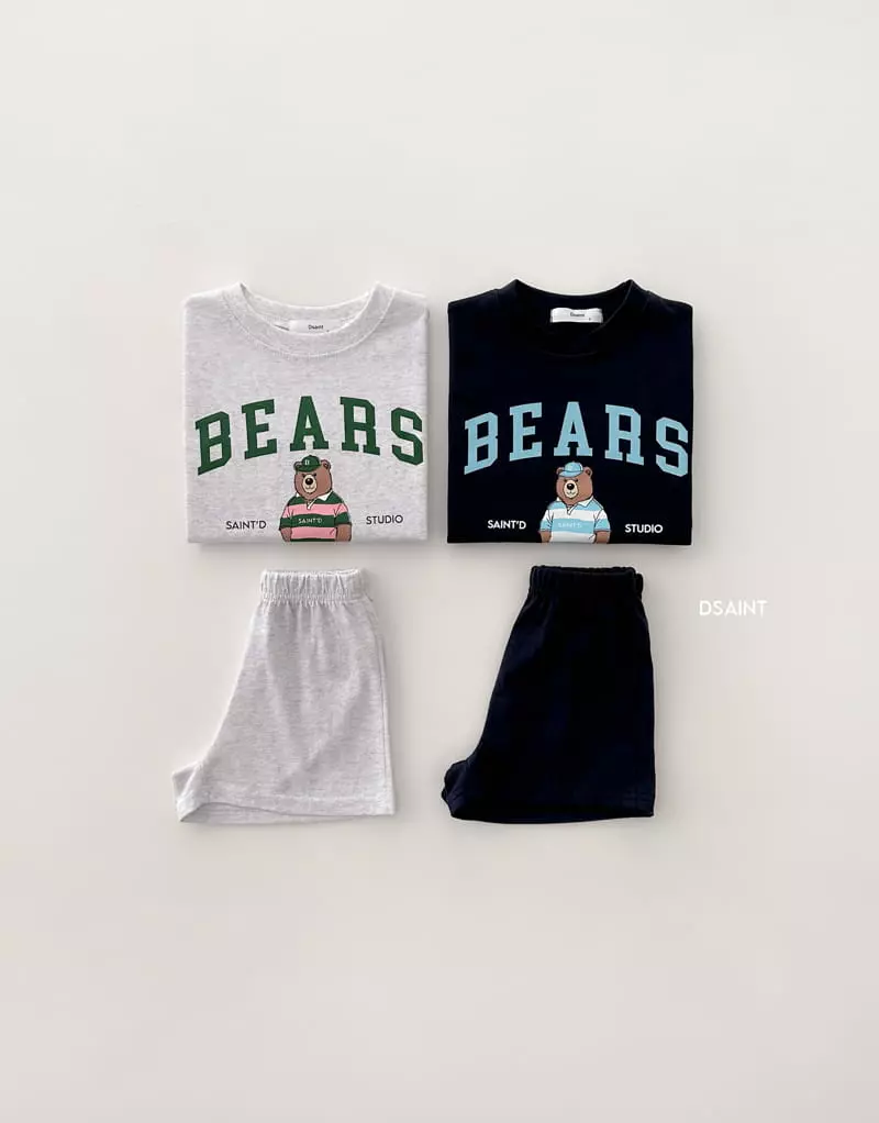 Dsaint - Korean Children Fashion - #fashionkids - 1980 Bear Top Bottom Set