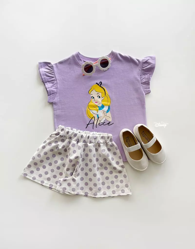 Dsaint - Korean Children Fashion - #kidsshorts - Sharring Dot Alice Top Bottom Set - 5