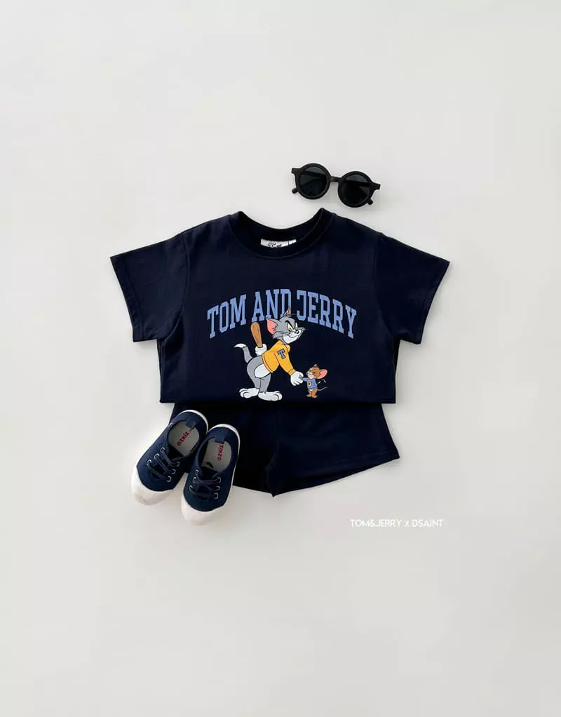 Dsaint - Korean Children Fashion - #kidsstore - Trouble Tom J Top Bottom Set