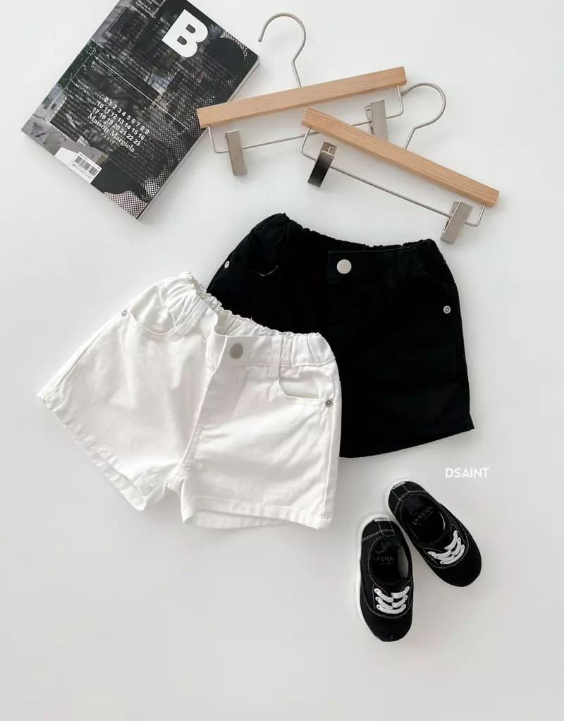 Dsaint - Korean Children Fashion - #kidsstore - Trendy Half Open Jeans Shorts - 3