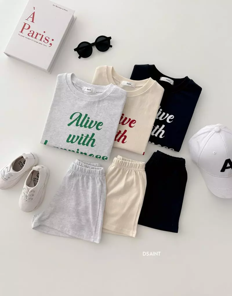 Dsaint - Korean Children Fashion - #kidsstore - Alive Top Bottom Set