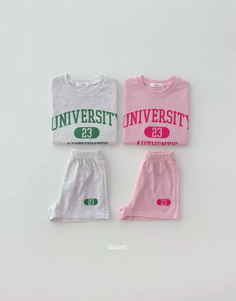 Dsaint - Korean Children Fashion - #kidsstore - Uni 23 Top Bottom Set - 4
