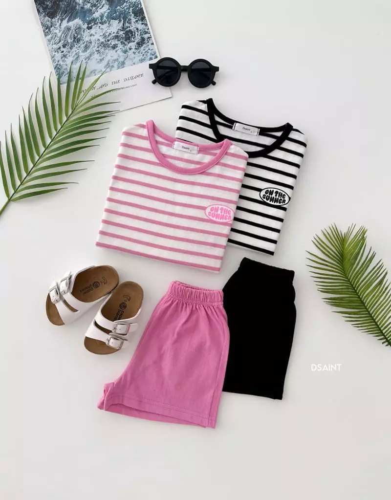 Dsaint - Korean Children Fashion - #kidzfashiontrend - Onder Summer Top Bottom Set - 3