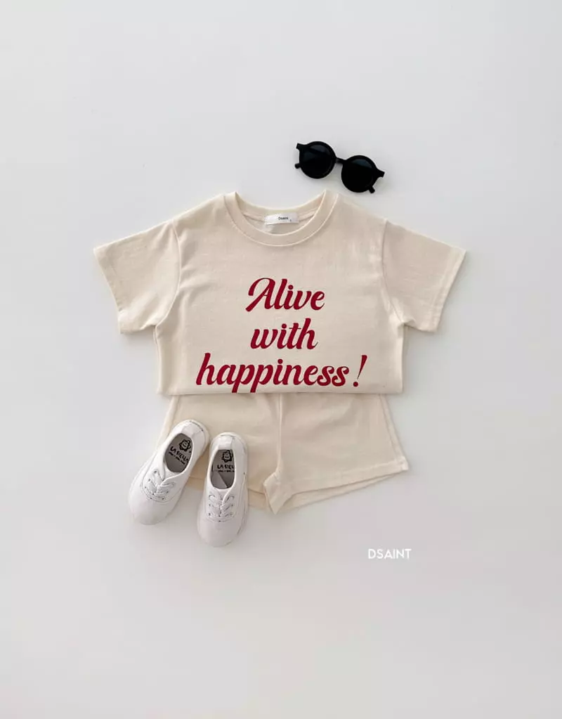 Dsaint - Korean Children Fashion - #Kfashion4kids - Alive Top Bottom Set - 4