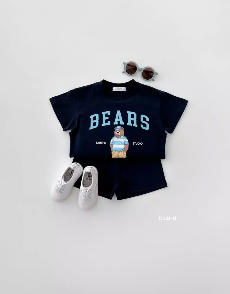 Dsaint - Korean Children Fashion - #minifashionista - 1980 Bear Top Bottom Set - 8