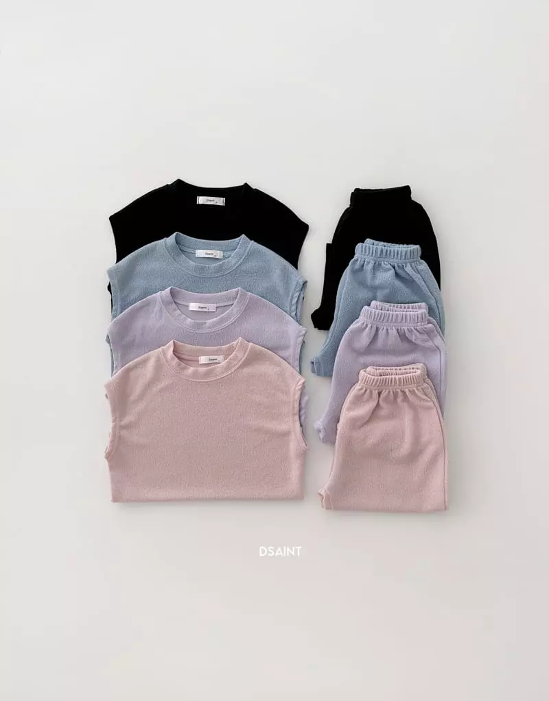 Dsaint - Korean Children Fashion - #minifashionista - Charlang Top Bottom Set