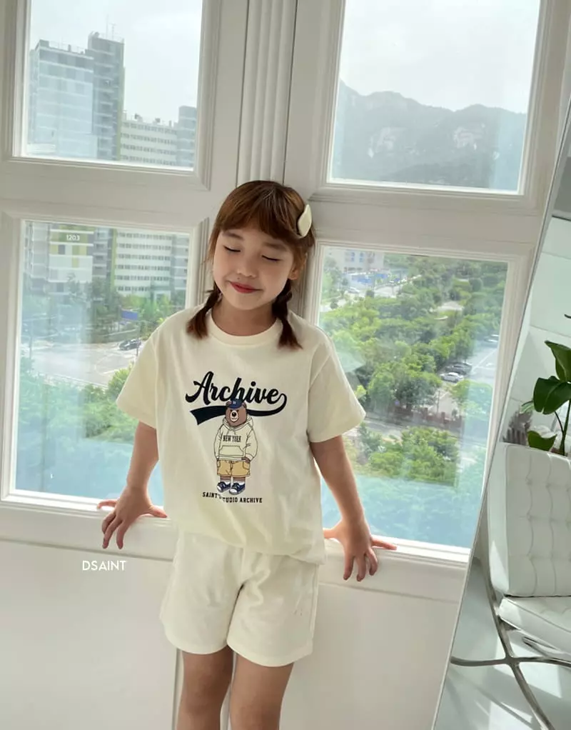 Dsaint - Korean Children Fashion - #minifashionista - Acave Top Bottom Set - 12