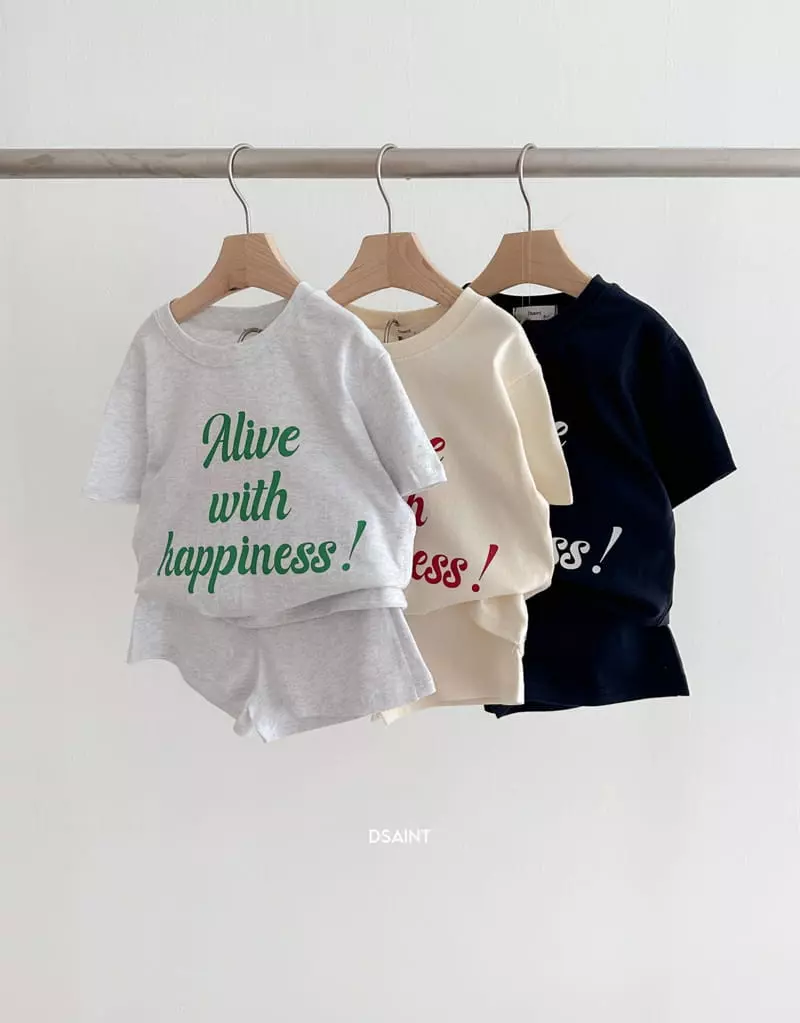Dsaint - Korean Children Fashion - #minifashionista - Alive Top Bottom Set - 6
