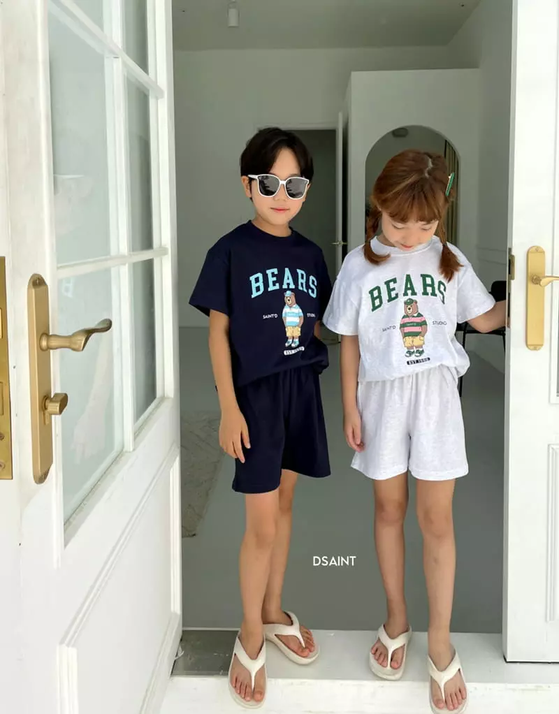 Dsaint - Korean Children Fashion - #prettylittlegirls - 1980 Bear Top Bottom Set - 9