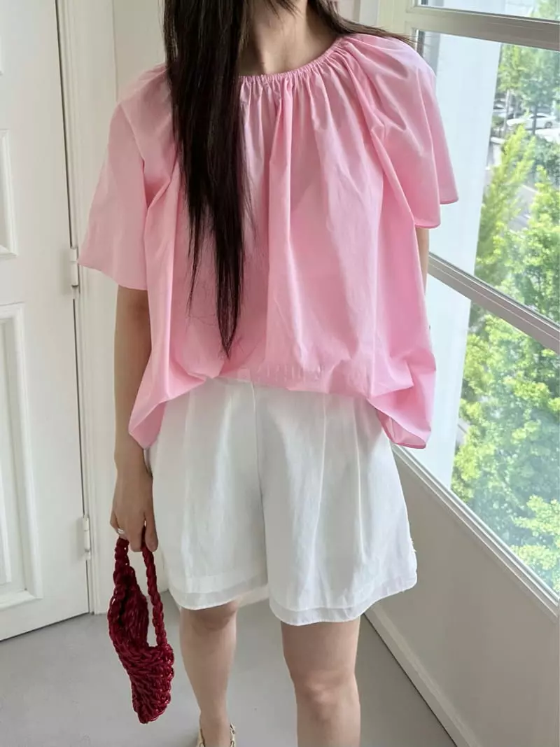 Duplo - Korean Women Fashion - #momslook - Shirring Blouse