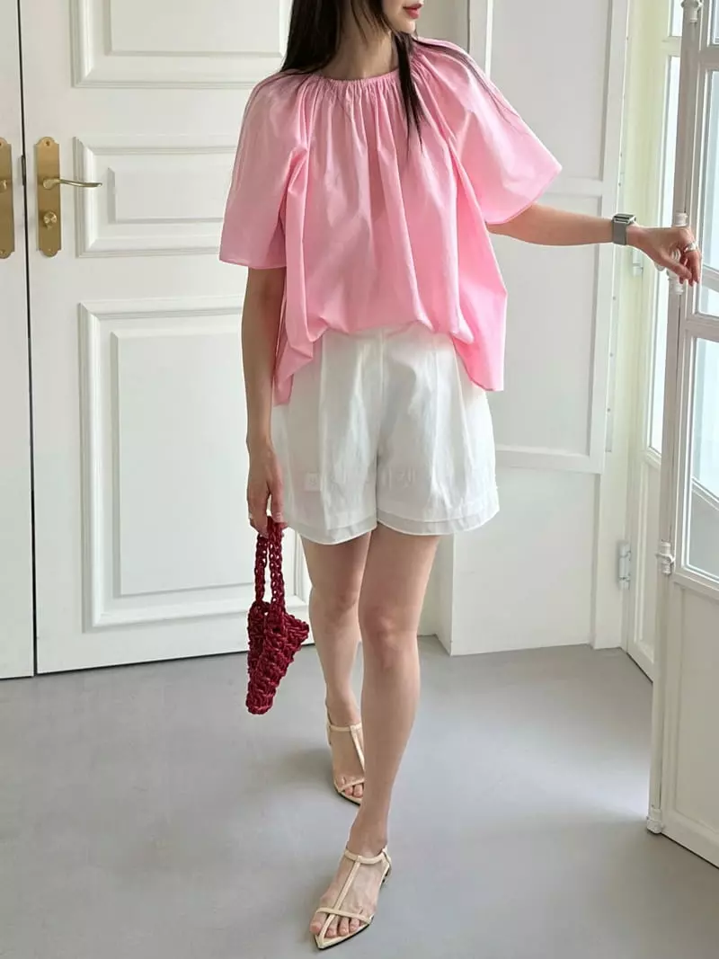 Duplo - Korean Women Fashion - #momslook - Shirring Blouse - 3