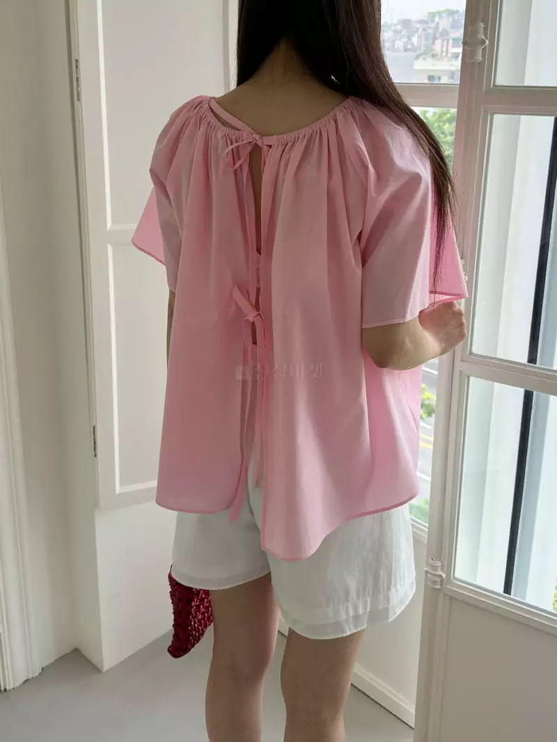 Duplo - Korean Women Fashion - #momslook - Shirring Blouse - 5