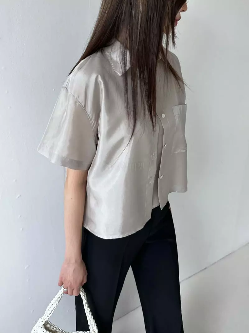 Duplo - Korean Women Fashion - #pursuepretty - Silk Layered Blouse - 2