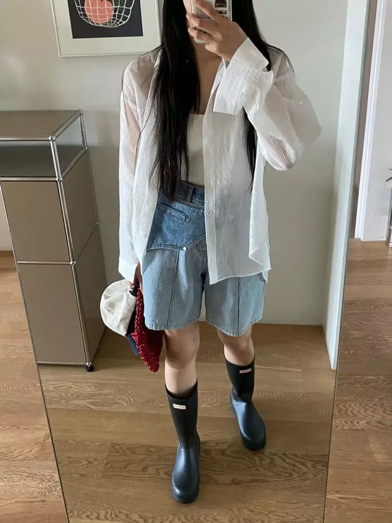 Duplo - Korean Women Fashion - #vintageinspired - Silky Shirt