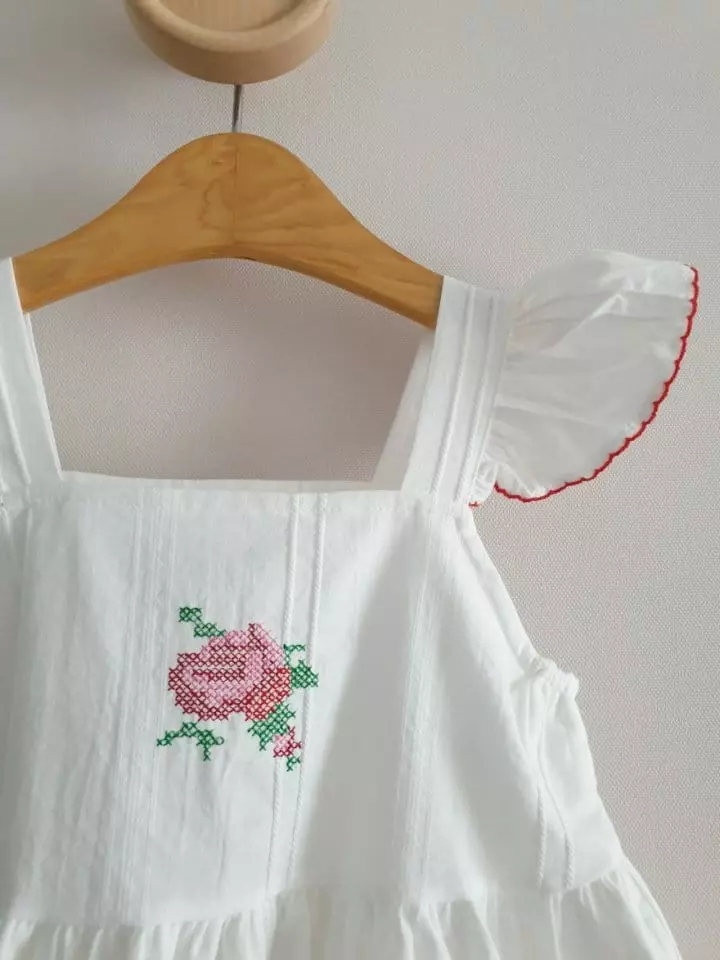 Eclair - Korean Children Fashion - #magicofchildhood - Rose One-piece - 4