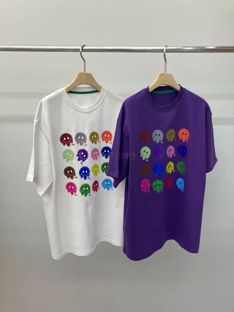 Edison Store - Korean Women Fashion - #momslook - Colorful Tee - 3