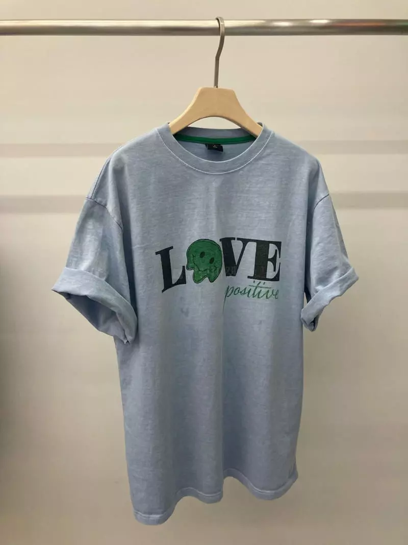 Edison Store - Korean Women Fashion - #momslook - Love Pigment Tee - 3