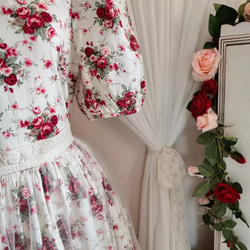 Eugenie Candies - Korean Children Fashion - #designkidswear - Rose Garden One-piece with Mom - 4