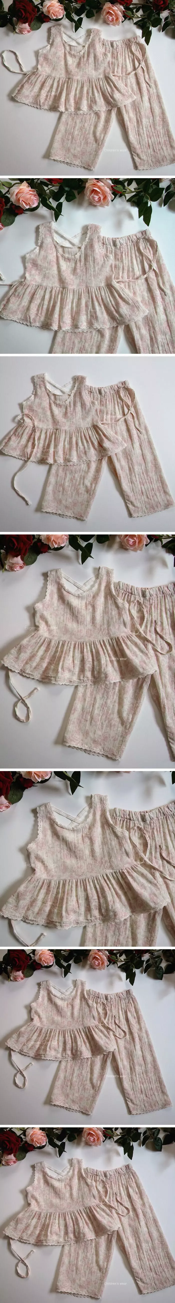 Eugenie Candies - Korean Children Fashion - #prettylittlegirls - Durry Top Bottom Set