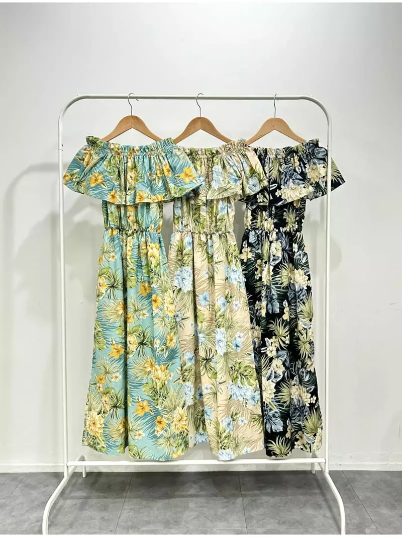 Exito - Korean Women Fashion - #momslook - Hawaiian Frill One-piece - 11