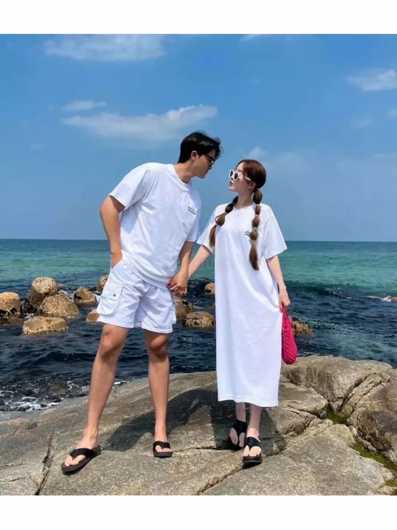 Exito - Korean Women Fashion - #womensfashion - Wave Short Sleeves One-piece - 7