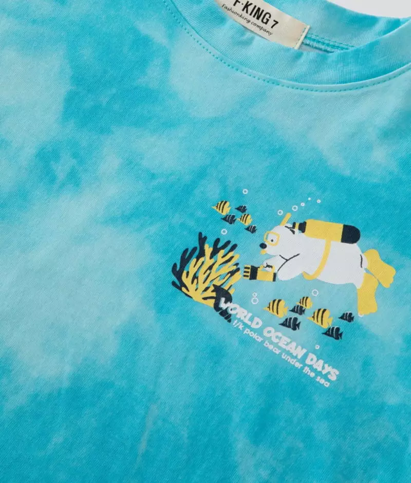 Fashion King - Korean Children Fashion - #fashionkids - Under The Sea Top Bottom Set - 9