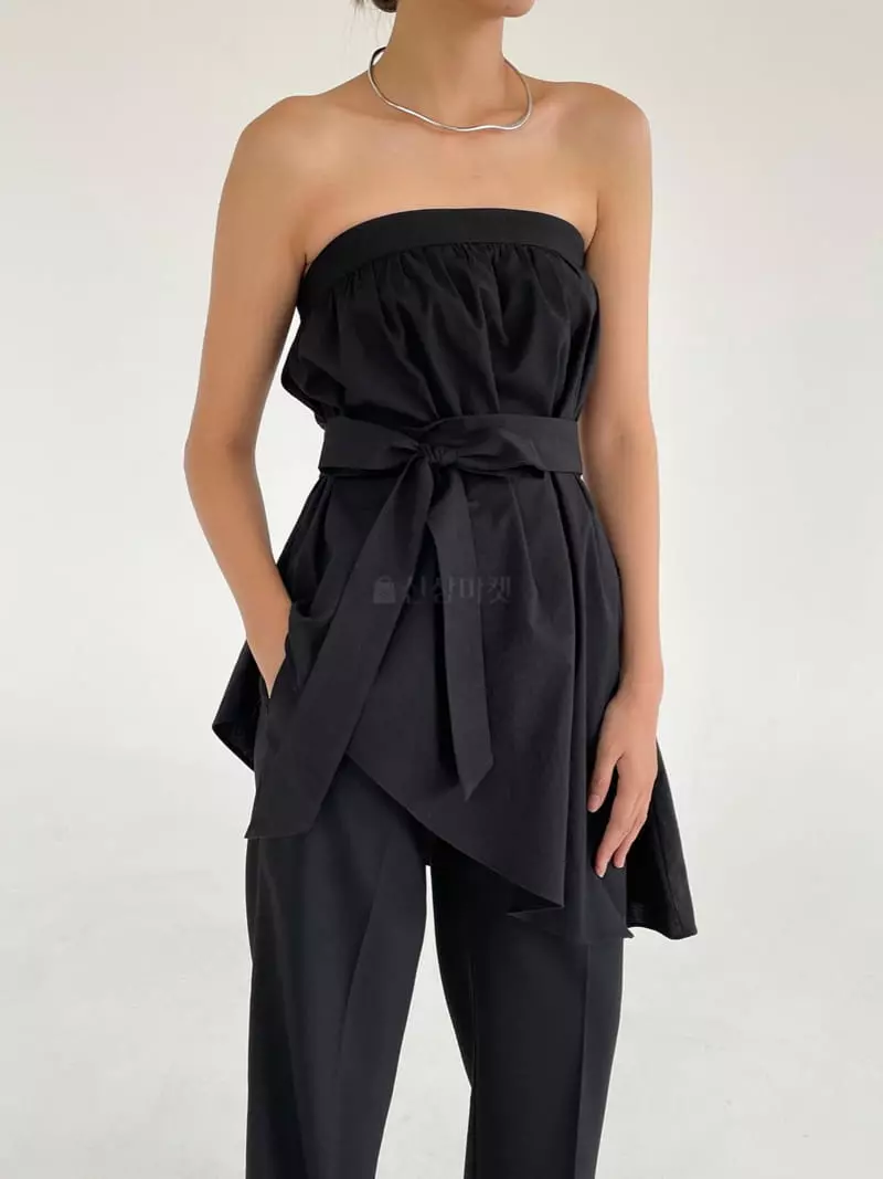 Feffer - Korean Women Fashion - #restrostyle - Rush String Top Blouse