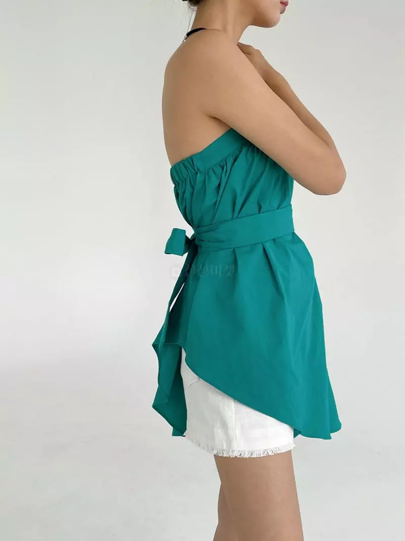 Feffer - Korean Women Fashion - #thelittlethings - Rush String Top Blouse - 5