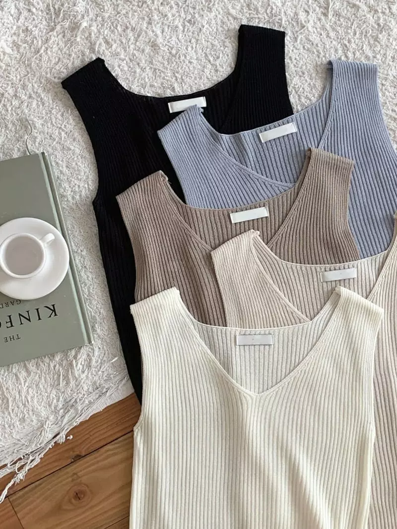Ff - Korean Women Fashion - #womensfashion - Under Rib Sleeveless - 4