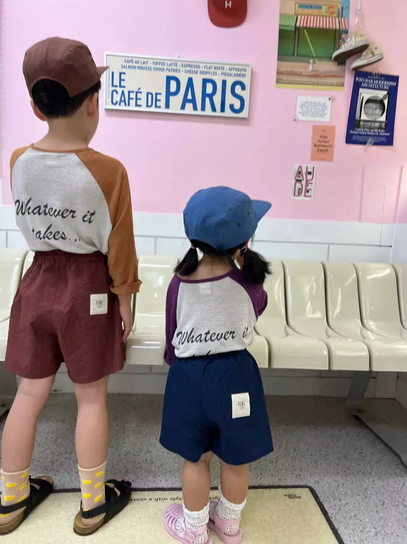 Fine-Studio - Korean Children Fashion - #kidsshorts - Play Linen Tee - 11