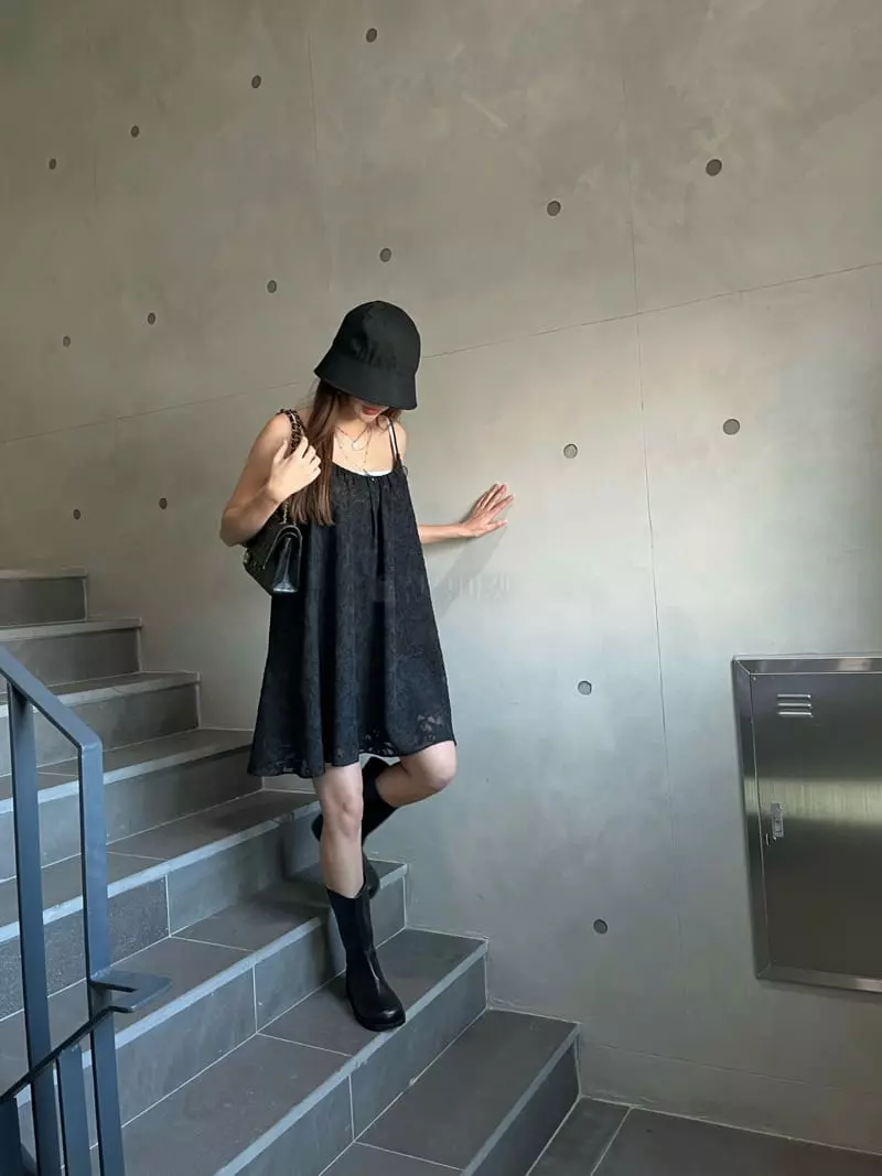 Flipar - Korean Women Fashion - #momslook - Jacquared One-piece - 3