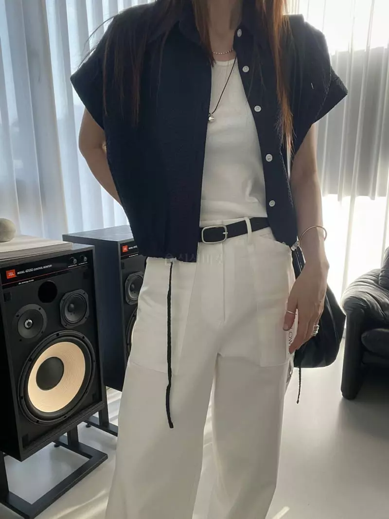Flower - Korean Women Fashion - #momslook - Ripple Shirt - 2