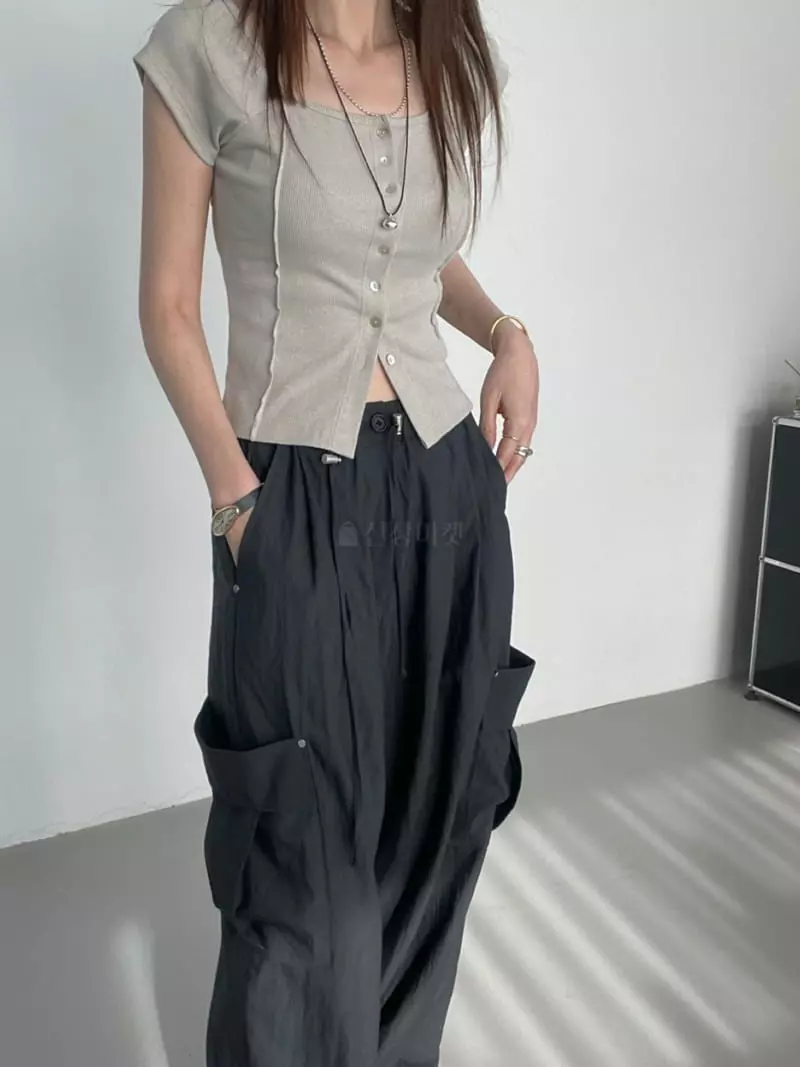 Flower - Korean Women Fashion - #thatsdarling - Air Cargo Pants - 9
