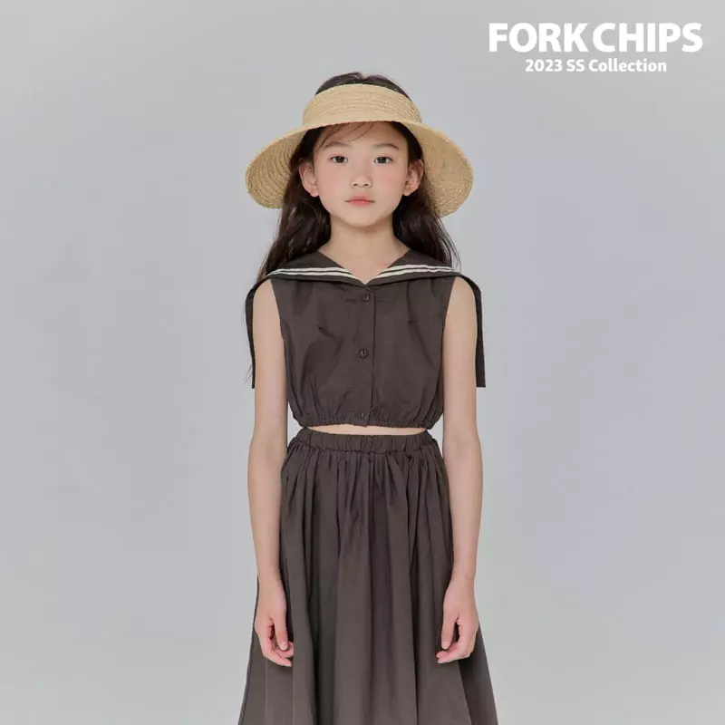 Fork Chips - Korean Children Fashion - #childofig - Garden Skirt - 5