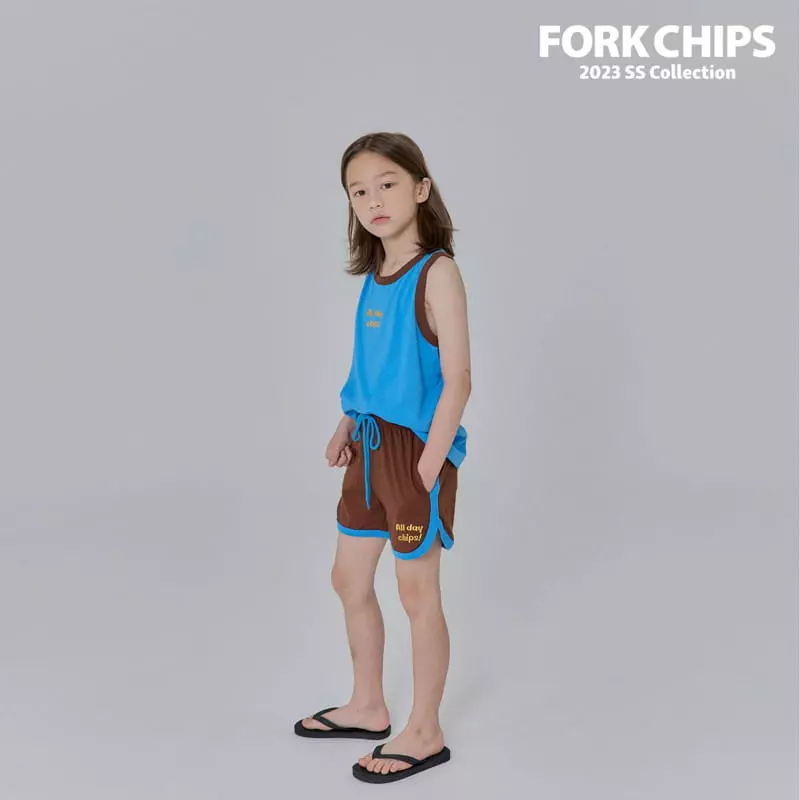 Fork Chips - Korean Children Fashion - #childrensboutique - Mango Top Bottom Set - 11